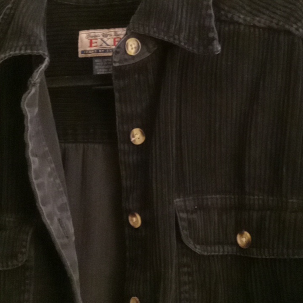 EXP Jeans By Express Vintage Corduroy Shacket 100% Cotton L - Picture 3 of 6